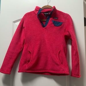 PATAGONIA Girls Pink Pullover w/ Pockets Sz L(12)